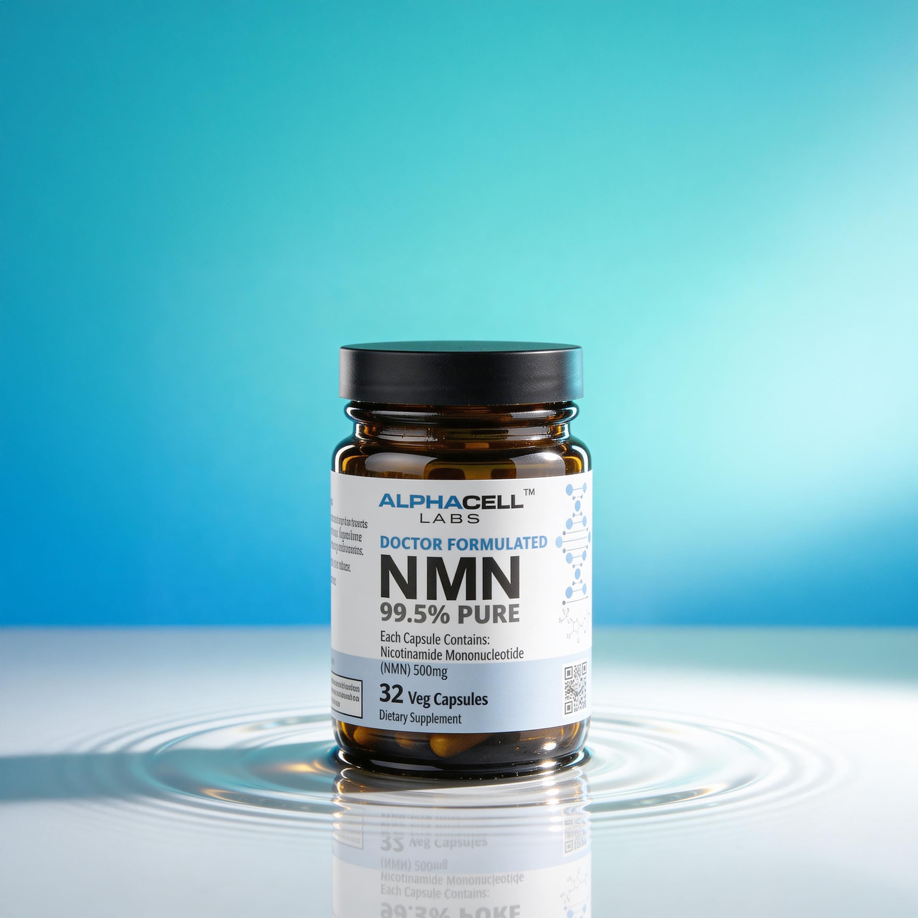 (L) NMN - 99.5% Pure (32 Veg Caps) 500mg