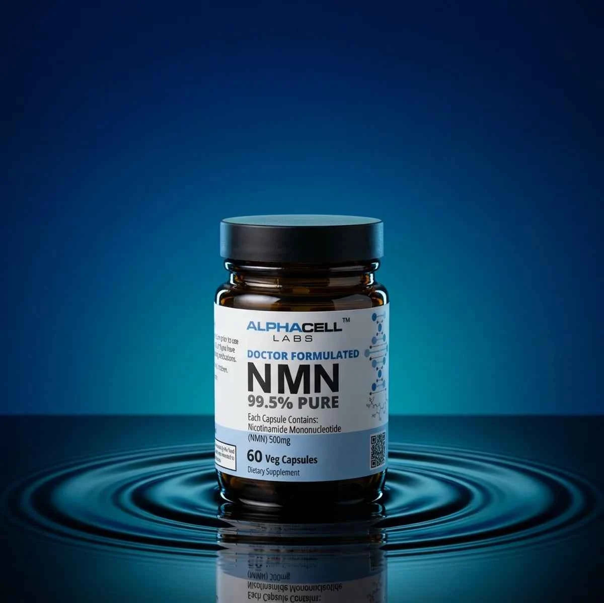 NMN - 99.5% Purity (60 Veg Caps) 500mg
