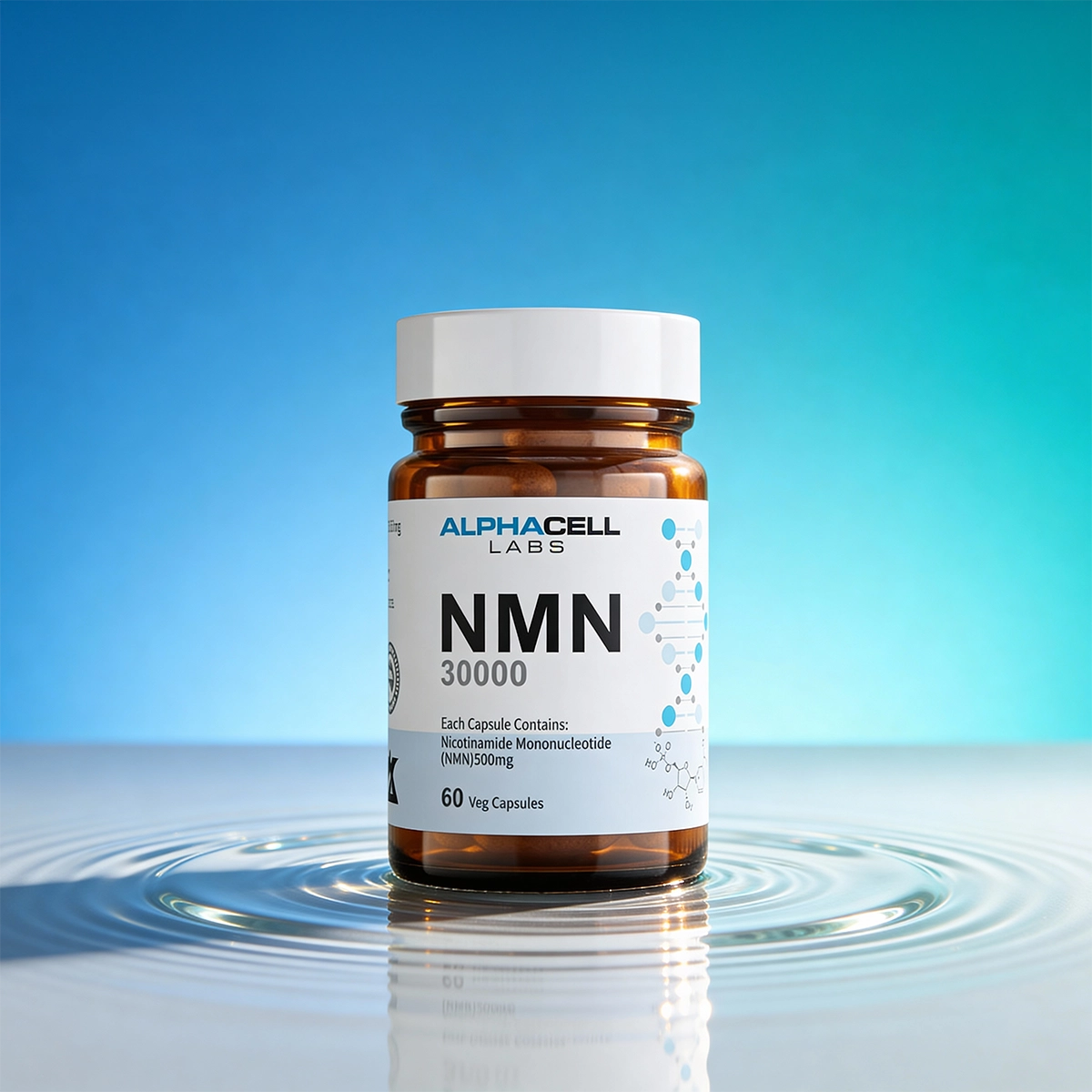 NMN 500mg Capsules | High-Purity NMN | AlphaCell