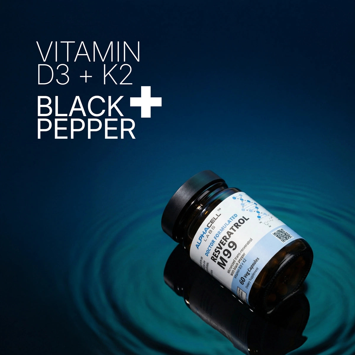 AlphaCell Labs Resveratrol M99 150 mg - 60 Veggie Capsules