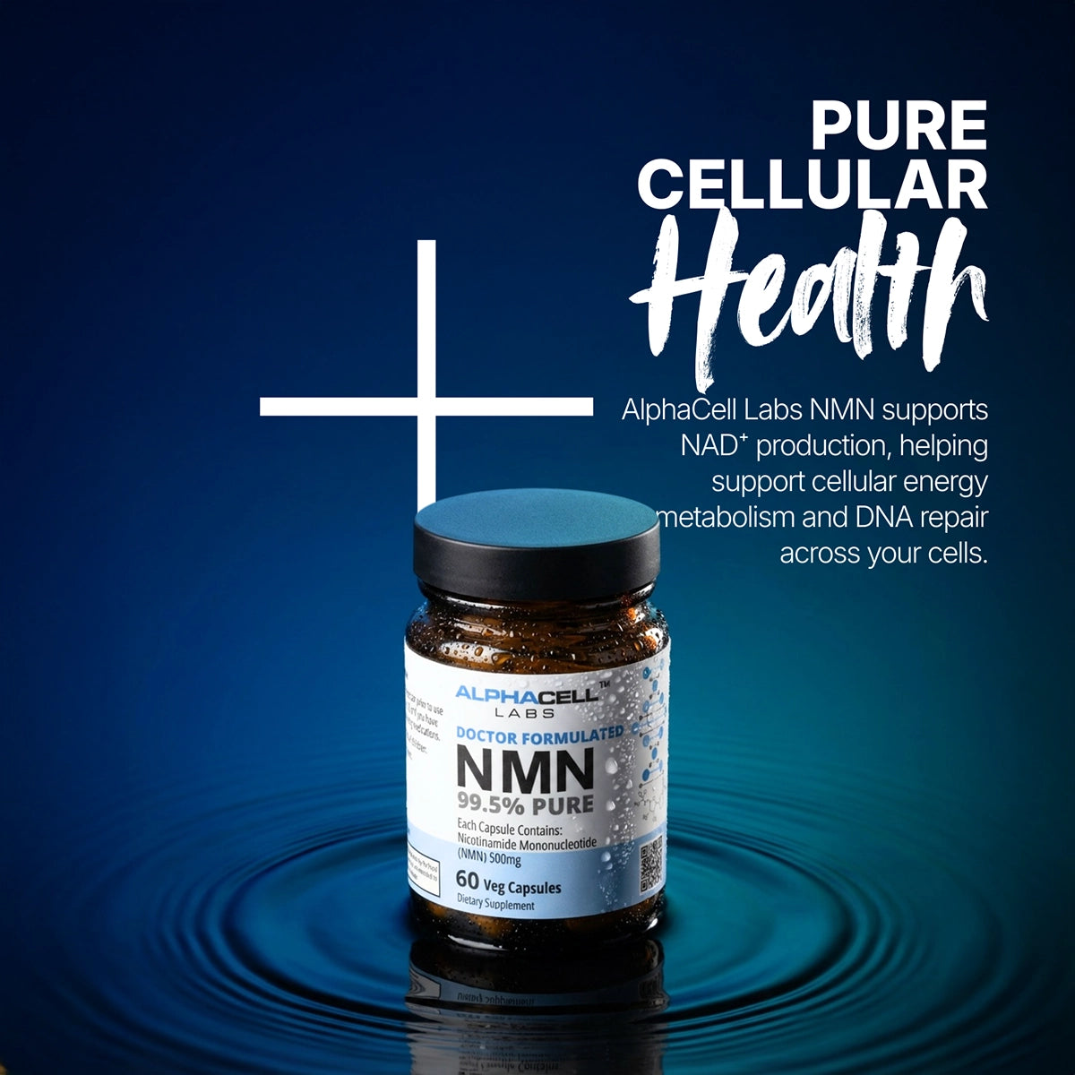 AlphaCell Labs NMN 500 mg - 60 Veggie Capsules