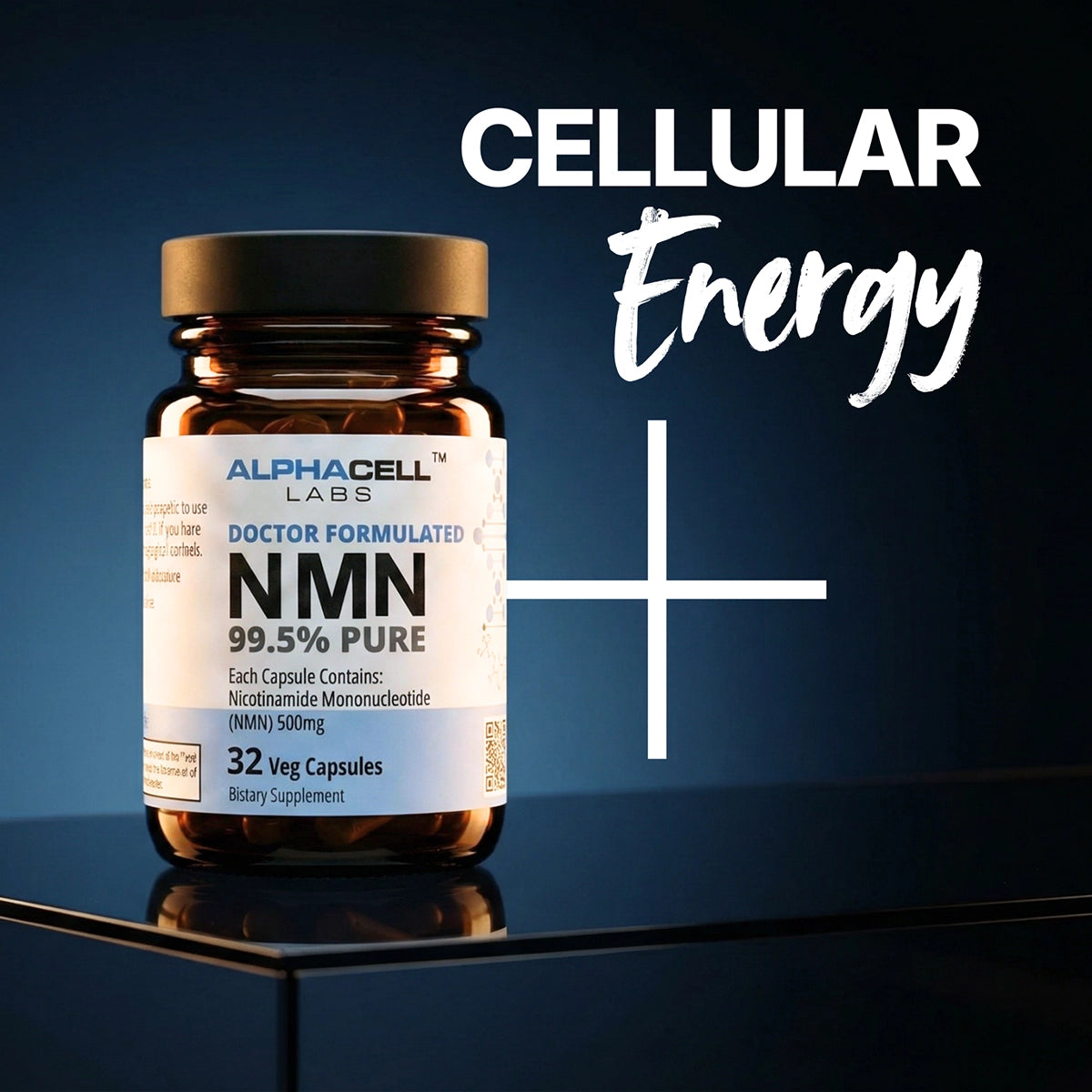 AlphaCell Labs NMN 500 mg - 32 Veggie Capsules