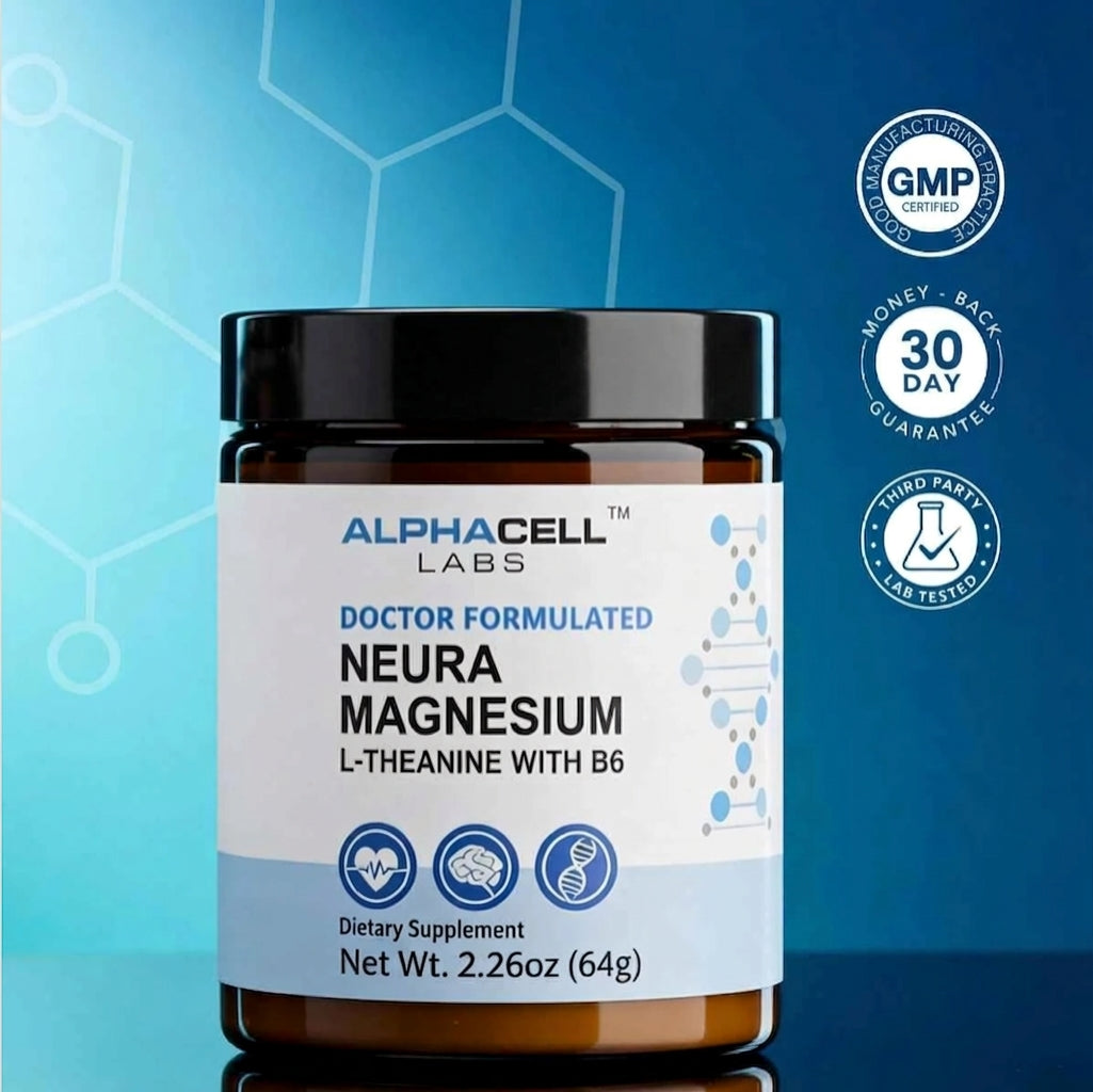 NeuraMagnesium L-Theanine | Focus & Calm Powder | 64 Servings