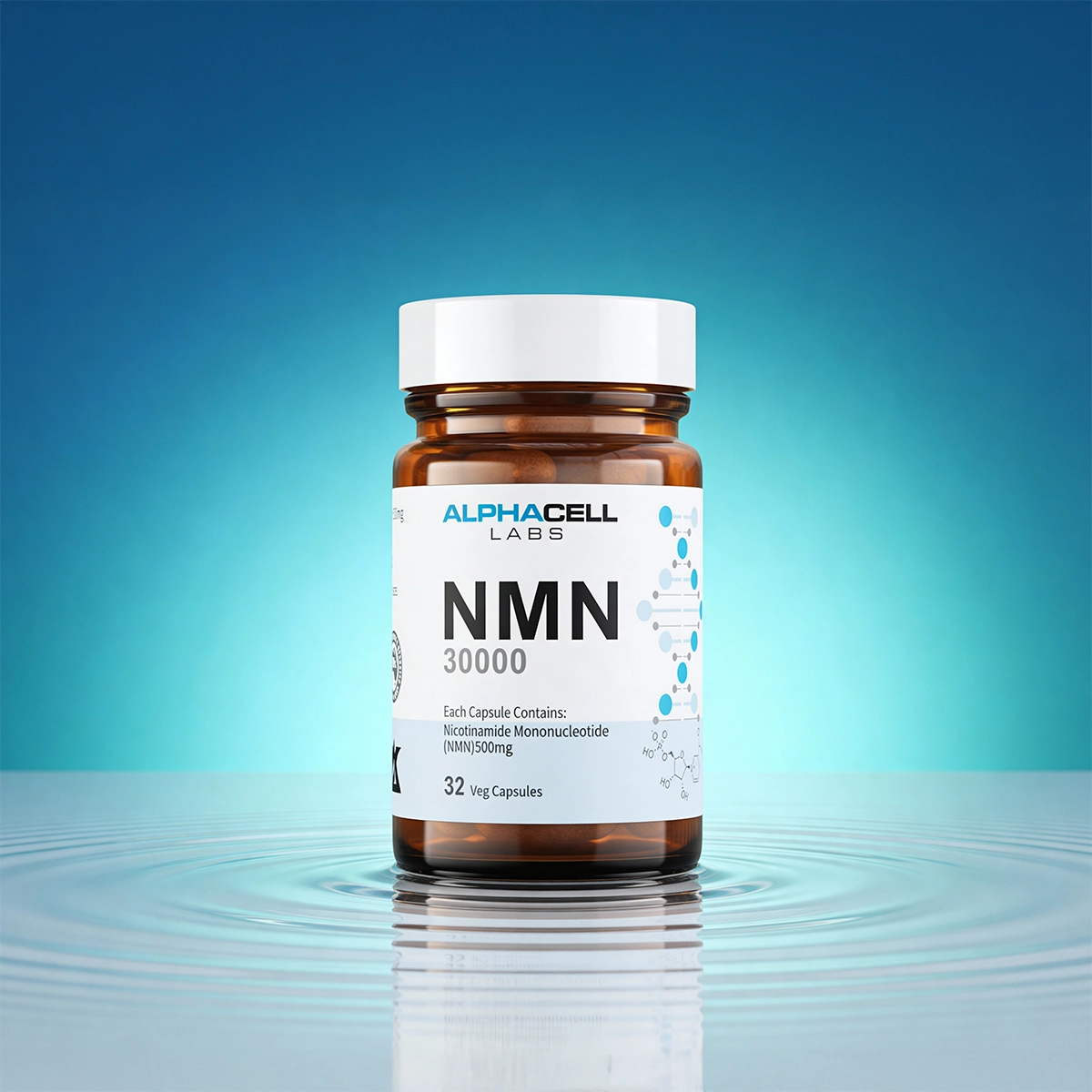 NMN - 99.5% Pure (32 Veg Caps) 500mg