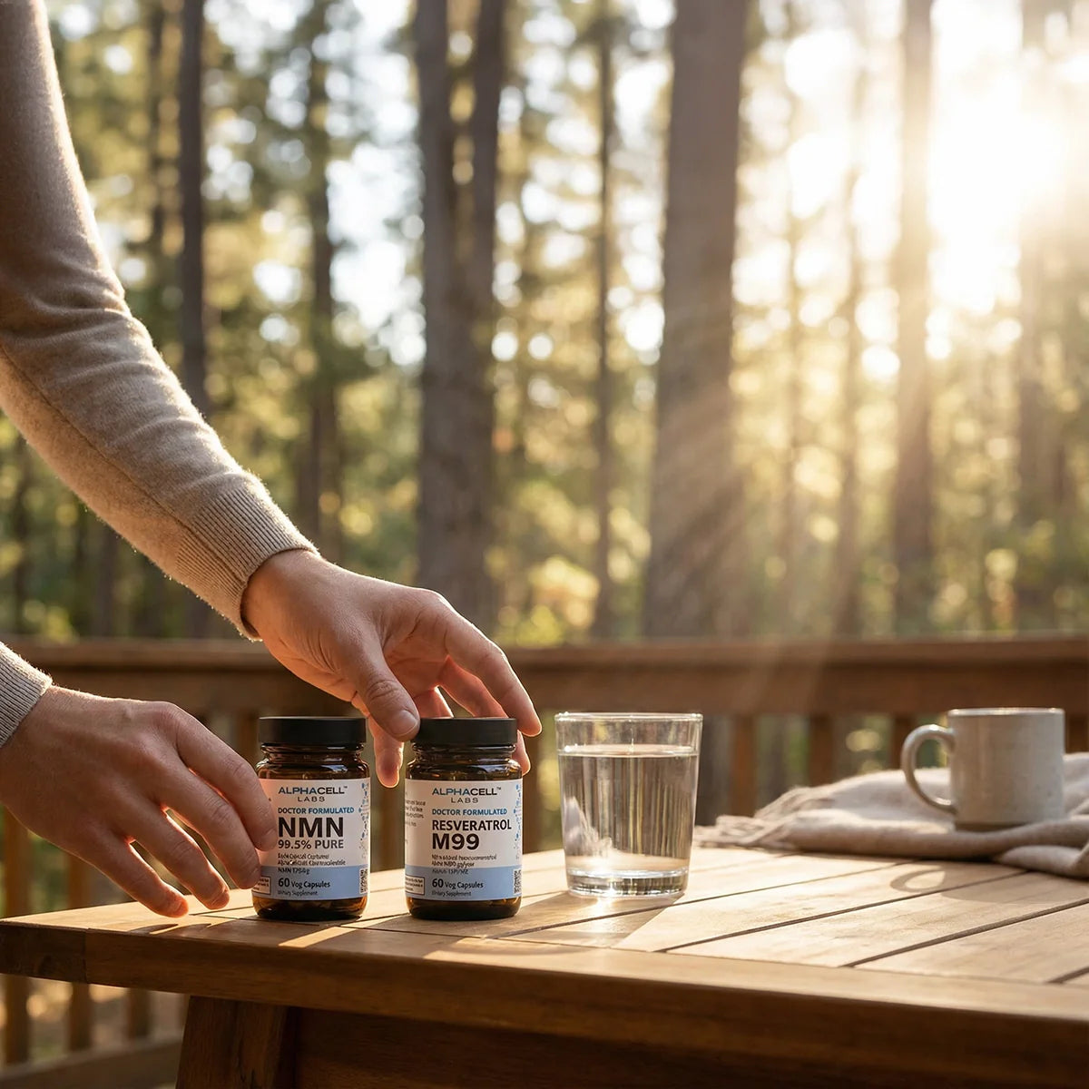 Longevity Pack - NMN and M99 Resveratrol with Vitamin D3 + K2
