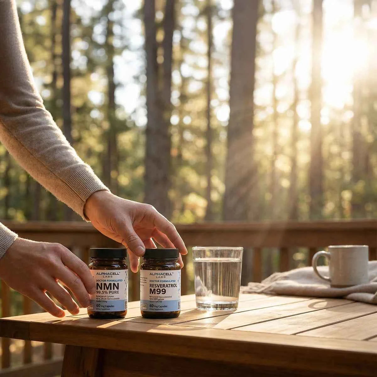 Longevity Pack - NMN and M99 Resveratrol with Vitamin D3 + K2