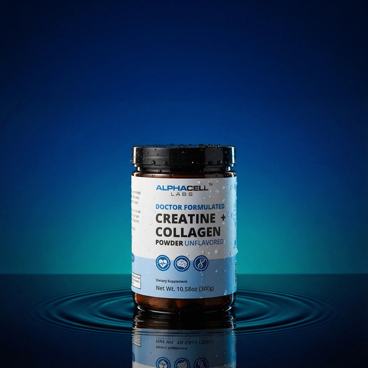 AlphaCell Creatine & Collagen 300 g - 10.58 oz. 30 Servings