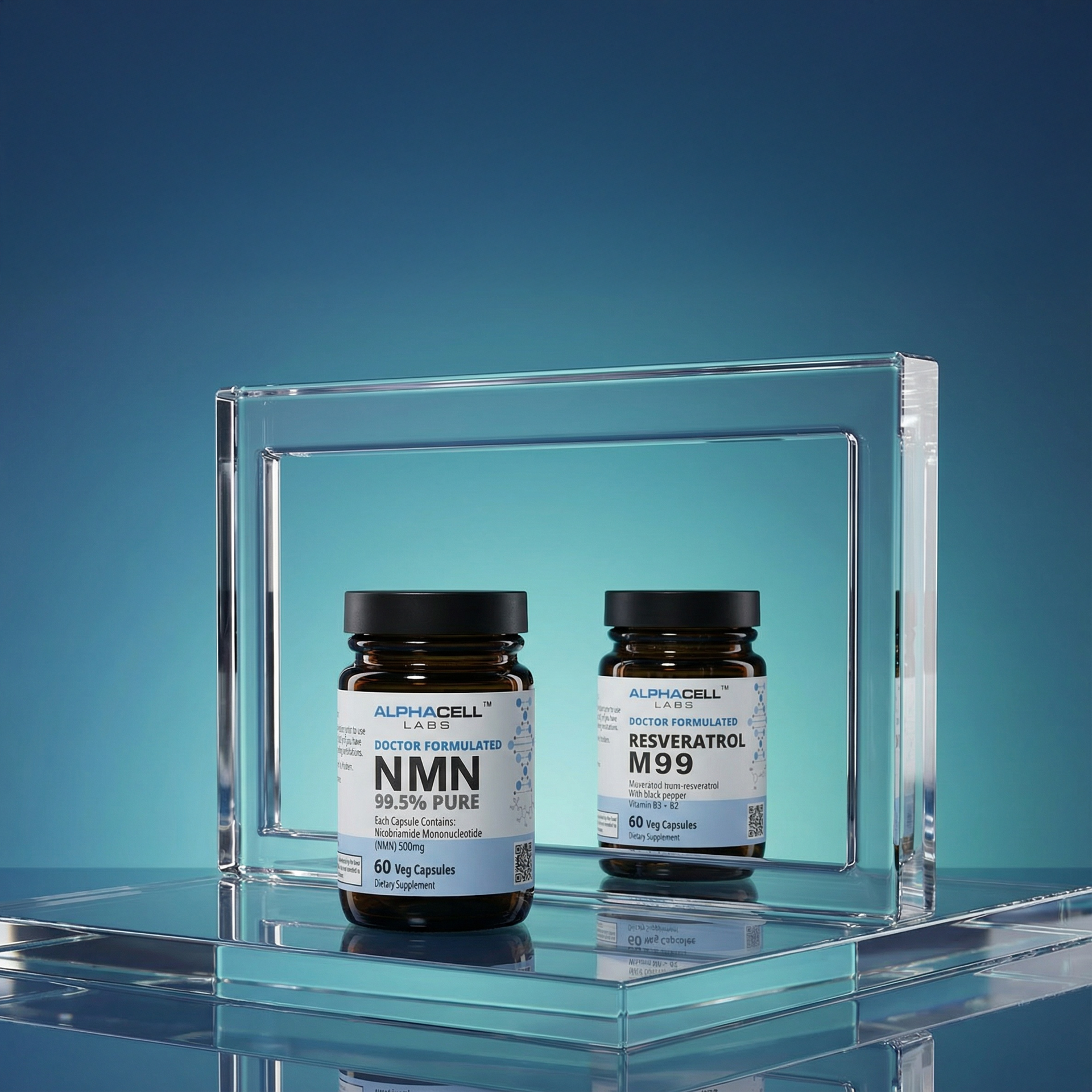 Longevity Pack - NMN and M99 Resveratrol with Vitamin D3 + K2