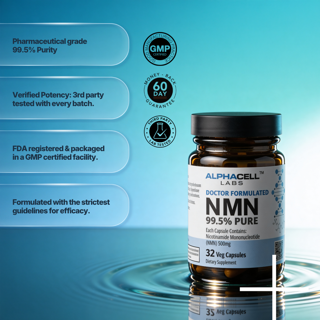NMN - 99.5% Pure (32 Veg Caps) 500mg